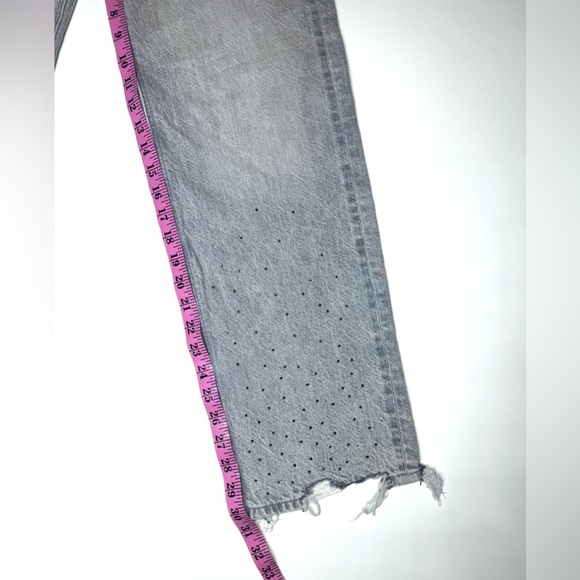 American Eagle Women’s Super High Rise Baggy Straight Jeans Size- 2 Regular - Picture 7 of 11